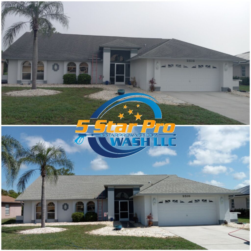 Soft Wash Roof Cleaning Lehigh Acres, Florida